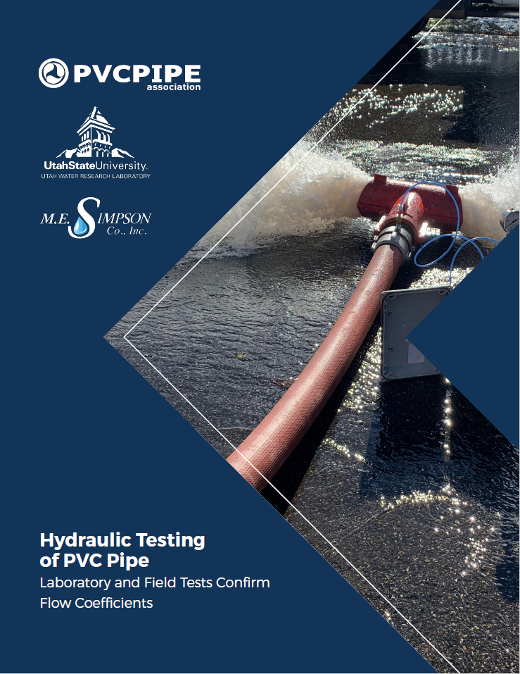 Hydraulic Testing of PVC Pipe: New Laboratory and Field Tests Confirm Flow Coefficients